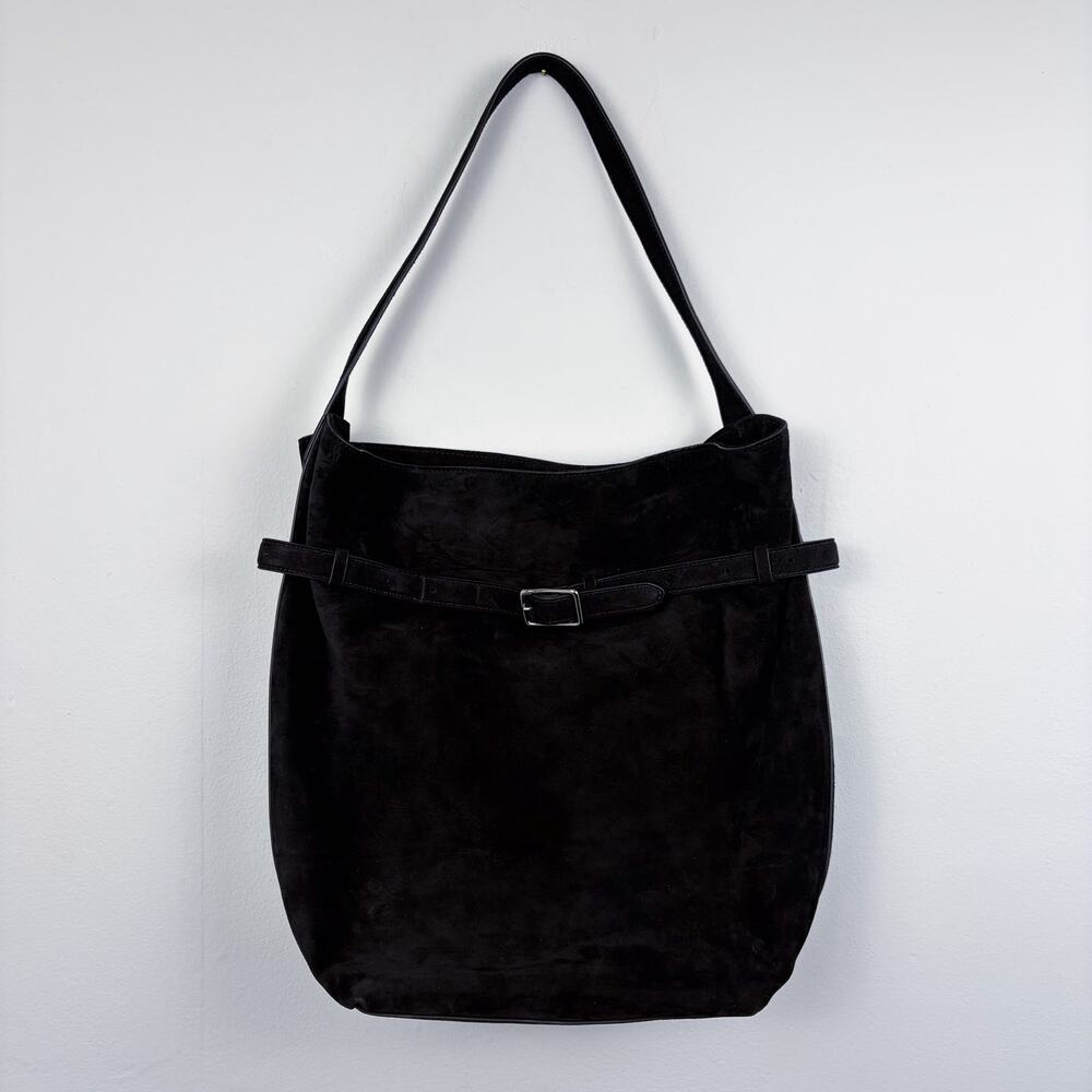 Reformation Black Suede Shoulder Bag